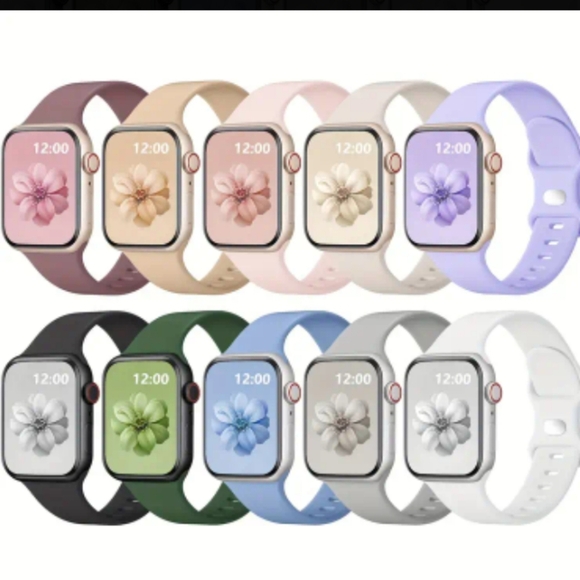 NEW WHITE Apple Watch Band - Silicone - Picture 1 of 5